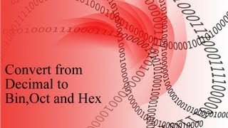 Convert a decimal number to binary octal and hexadecimal [upl. by Notserp]