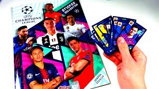 Topps CHAMPIONS LEAGUE 1819 Sticker einkleben [upl. by Ecnarolf621]