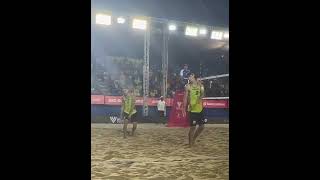 Brasil x Noruega Mundial de Vôlei de Praia Copacabana [upl. by Alimrahs]