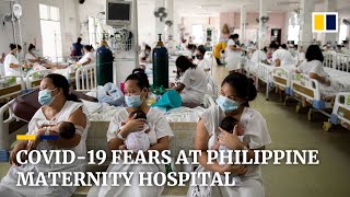 Mothers of newborns fear coronavirus infection risk in overcrowded Philippines maternity hospital [upl. by Changaris]