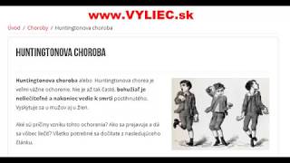 Huntingtonova choroba [upl. by Aenehs]