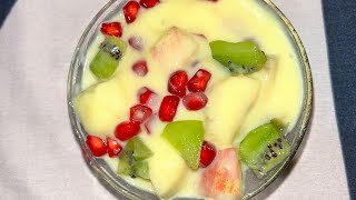 Easy and yummy fruit custard recipe😋 give it a try and thank me later [upl. by Asimaj993]