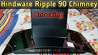 Hindware Ripple 90 Auto Clean Chimney  UNBOXING amp REVIEW  Best Filterless Chimney For Home [upl. by Lallage]