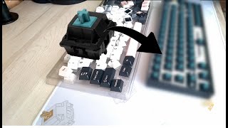 Royal Kludge RK68 Modding  Jwick Blue switches soundtest [upl. by Ettenav]