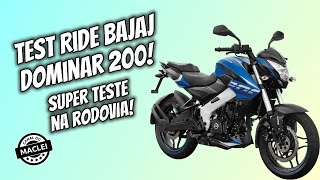 TEST RIDE DA BAJAJ DOMINAR 200 [upl. by Oirasor136]