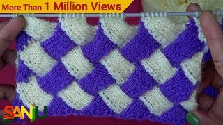 Interlock knitting pattern design [upl. by Nahtnanhoj]