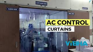 Ac Control Curtains for use in internal or external pedestrian doorways  Vibha Systems [upl. by Mir]