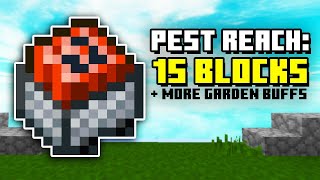 NEW Garden Changes Offline Pests  Huge Vacuum Buffs Hypixel Skyblock [upl. by Weinberg]