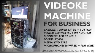 Videoke Tower Karaoke System 12quot 33 Split with LED32  Berklyn Electronic Manila [upl. by Afaw]