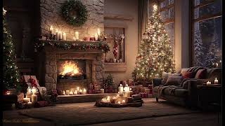 Relaxing Fireplace with Instrumental Christmas Music 4k 🔥 Fireplace Christmas Music 🎄 Yule Log 🎄🎶 [upl. by Henderson403]