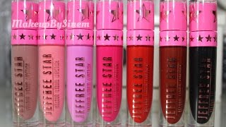 Jeffree Star Liquid Lipsticks Swatches amp Review [upl. by Rotsen401]