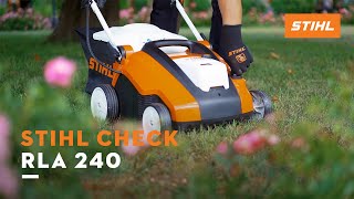 STIHL Check  AkkuRasenlüfter RLA 240 [upl. by Alberta]