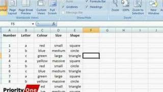 Excel 2007  Freeze headings [upl. by Goeselt605]