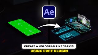 Futuristic Phone VFX  Using Free Plugins  After effect Tutorial l Ep 01 [upl. by Ennaitsirhc]