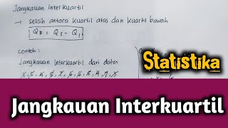 Matematika kelas 8  cara menghitung jangkauan interkuartil data tunggal [upl. by Freddy]