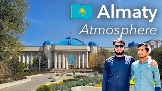 Almaty Atmosphere videoFrom Panfilova Street to Kok Tobe Kazakhstan big city Almaty 🇰🇿 [upl. by Cinemod871]