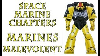 Warhammer 40k Lore  Marines Malevolent Space Marine Chapters [upl. by Kiel]