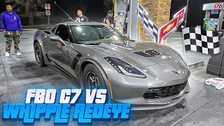 FBO C7 Z06 vs MPR Whipple Redeye [upl. by Onfroi]