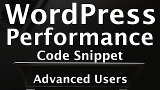 How to Improve WordPress Performance  Minify Code [upl. by Bonina]