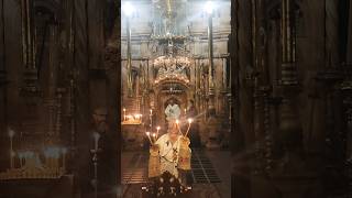 Bishop Aristarchos blessing the faithful at the Holy Sepulcher in Jerusalem [upl. by Lafleur]