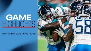 Titans Top Defensive Plays  Game Highlights [upl. by Yssor]