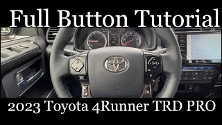 2023 Toyota 4Runner TRD PRO  FULL Button Tutorial [upl. by Asum]