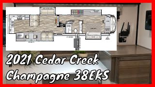 2018 Forest River Cedar Creek 38EL Champagne Luxury 5th Wheel WalkAround Tutorial Video [upl. by Deacon135]