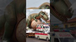 A pregnant dinosaur gives birth to a hospital shorts pregnancy dinosaur funny animals comedy [upl. by Dunton]