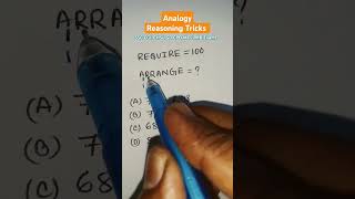 Analogy  Number Analogy Reasoning Tricks For SSC CGL CHSL GD CPO MTS RRB Exams  new shorts [upl. by Kalbli]