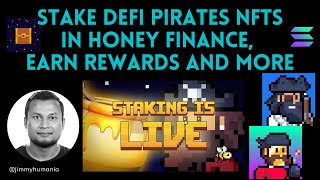 DeFi Pirates NFT Staking is LIVE — Honey Finance [upl. by Minsat]