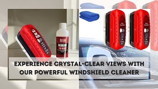 Glossy Powerful Automotive Windshield Cleaner  Prevents Rain And Fog Cleaning Glass Brush [upl. by Hurd681]