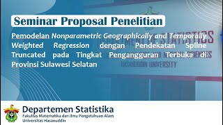 Nonparametric Geographically and Temporally Weighted Regression dengan Pendekatan Spline Truncated [upl. by Ahar36]