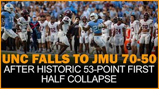 UNC falls to JMU 7050 after historic 53point first half collapse [upl. by Philips130]