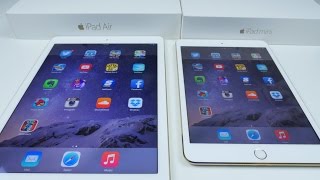 iPad Air 2 VS iPad Mini 3 SPEED TEST and Comparison [upl. by Small717]