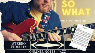 AWESOME Modal Jazz SOLO  Miles Davis  SO WHAT  With TAB [upl. by Aissac]