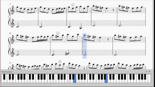 Grieg  Morning Mood  Easy Piano  Free PDF [upl. by Eki]