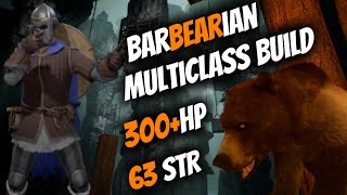 The Ultimate quotBarBearianquot Multiclass Build is Tanky  Dark and Darker [upl. by Shulins]