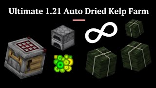 EasytoBuild Ultimate 121 Minecraft Auto Crafter Dried Kelp Farm Infinite XP Furnace Array [upl. by Brandwein]