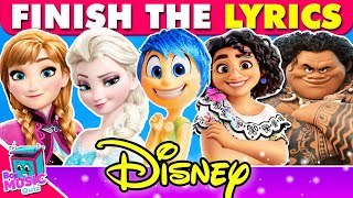 FINISH THE LYRICS DISNEY SongS 2010  2024 👸🎶 Guess The Song Challenge [upl. by Keenan]