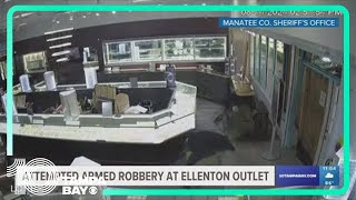 Deputies searching for attempted armed robbery suspects who fired shots at Ellenton outlet mall [upl. by Daahsar]