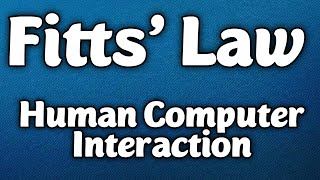 Fitts Law  Human Computer Interaction  UrduHindi [upl. by Constancy]