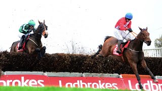 Thriller ENVOI ALLEN downs HEWICK in Down Royal Champion Chase humdinger [upl. by Ahsaet800]