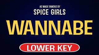 Spice Girls  Wannabe  Karaoke Lower Key [upl. by Cal]