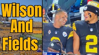 Russell Wilson And Justin Fields Have A Great Steelers MATESHIP [upl. by Isabel]