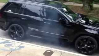 Jeep SRT 8 426 with F1A blower burnout [upl. by Nerin]