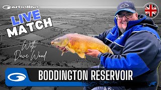 LIVE MATCH BODDINGTON RESERVOIR  TOP ROD CHAMPIONSHIP 2024  DAVE WOOD  GARBOLINO [upl. by Jar]