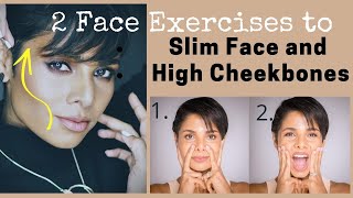 Face exercises to SLIM FACE and HIGH CHEEKBONES How To Reduce FACE FAT [upl. by Sinnek350]