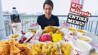 100 KFC MALAYSIA FULL MENU CHALLENGE  KFC Mukbang in JB Malaysia  Eating KFC By The Sea [upl. by Oiligriv]