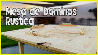 Como Hacer una Mesa de Domino Rústica Fácil y Sencilla [upl. by Nrubloc]