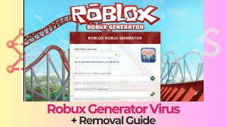 Robux Generator Virus  How to Remove It Secure Your Device [upl. by Aicak]